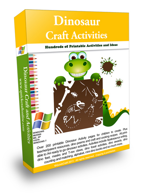 Product picture Kids Craft Dinosaur Printable Activities